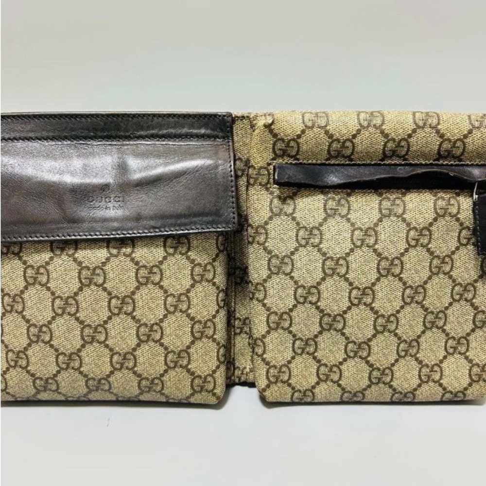 Gucci Beige and Dark Brown Belt Bag - Picture 2 of 10